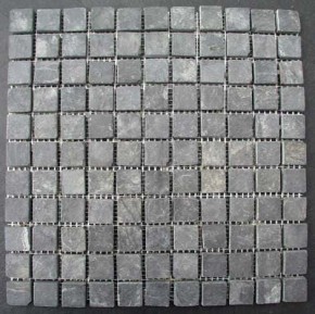 Mosaik schwarz anthrazit 2,3 x 2,3 x 1 cm MC 0679